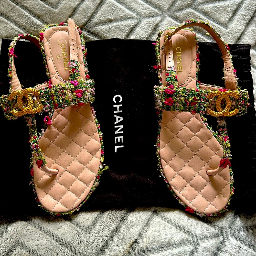 Channel sandals